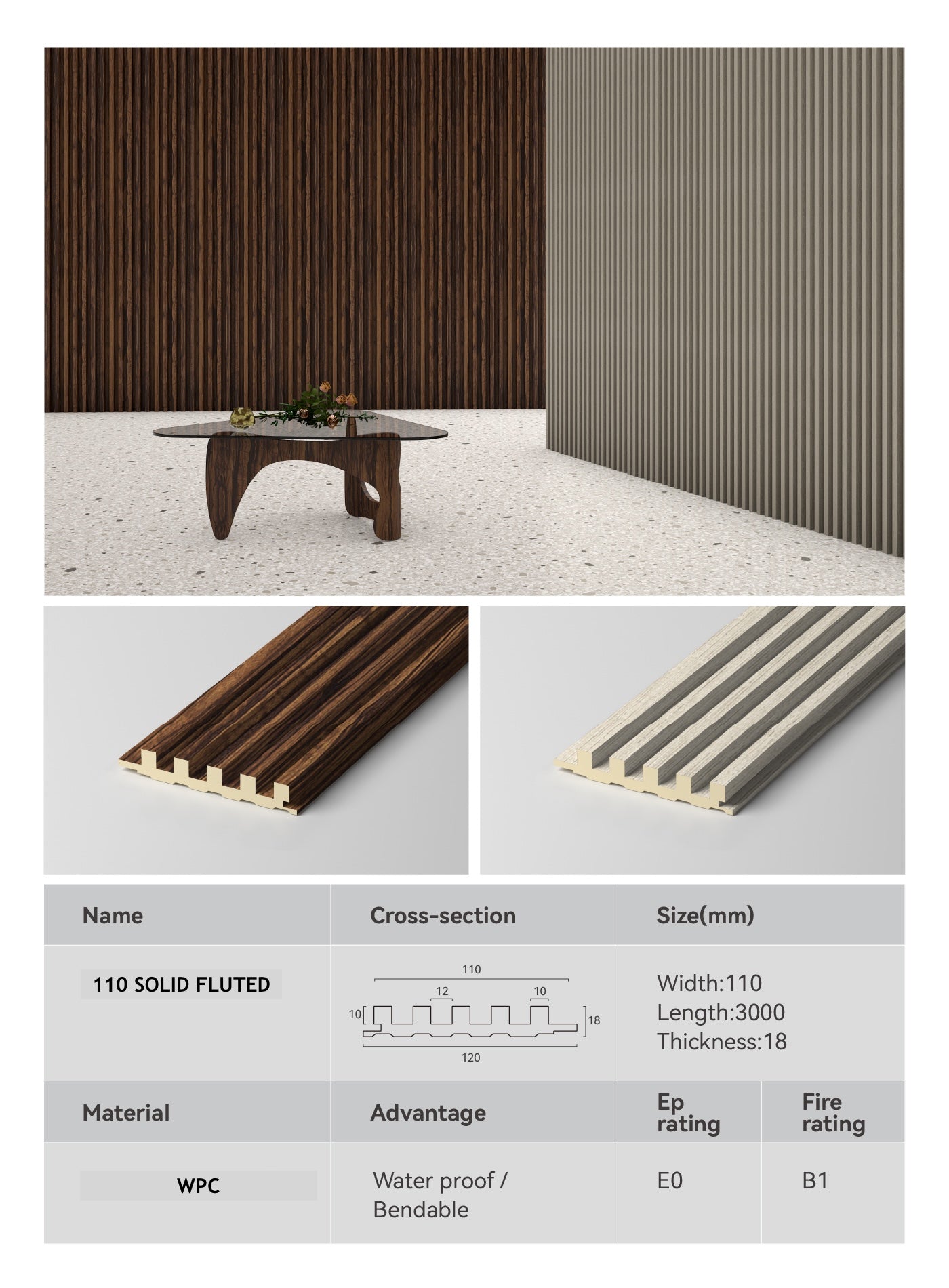 Solid Fluted FLUTED PANELS – LUME DECOR