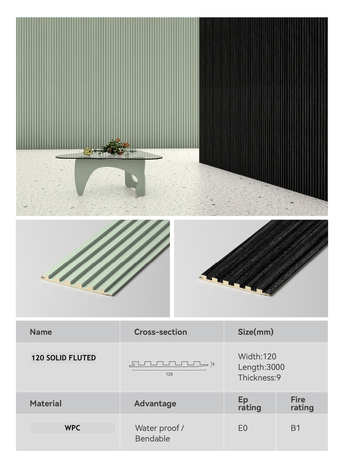 Solid Fluted 120 SOLID FLUTED – LUME DECOR
