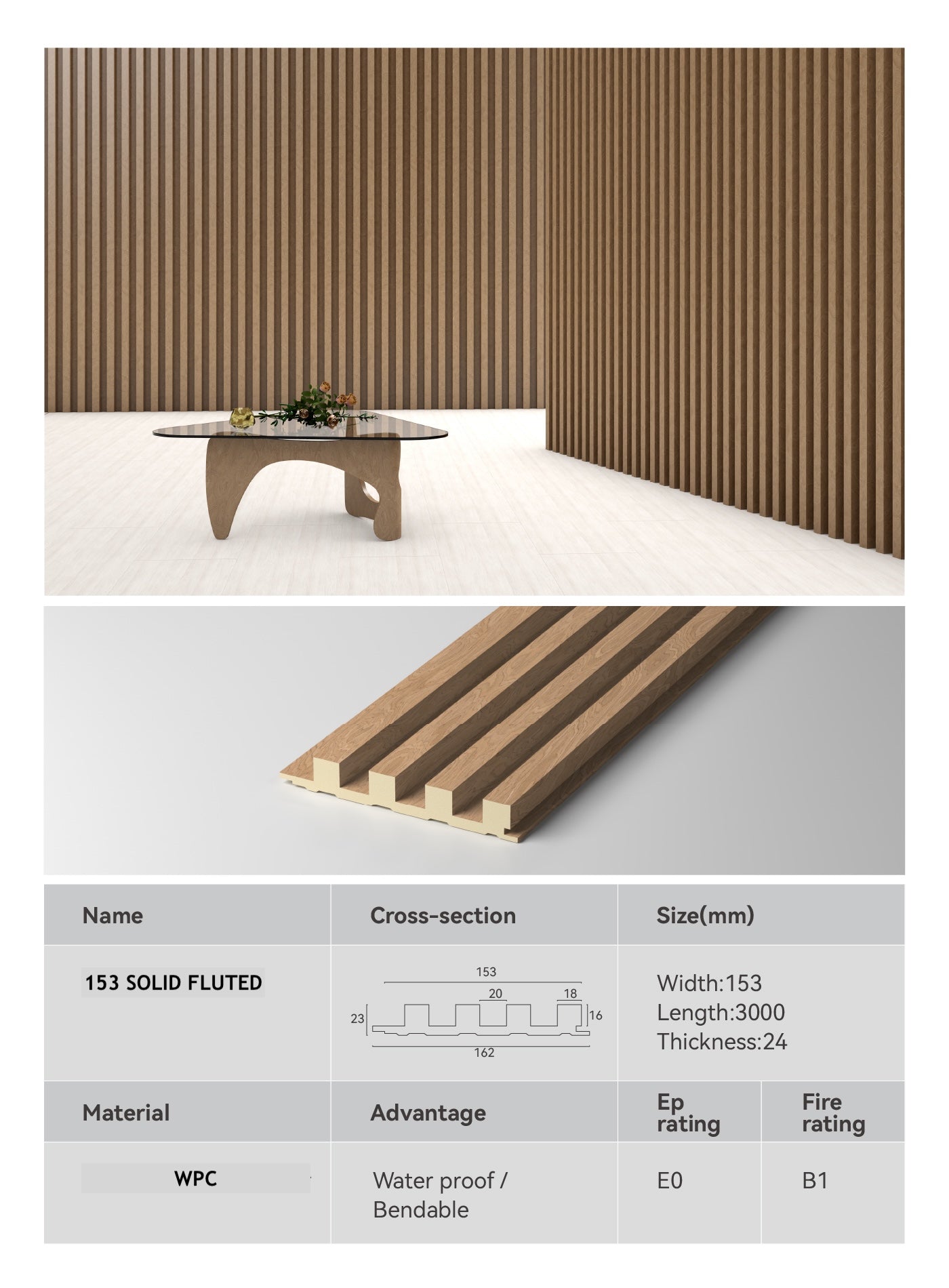 Solid Fluted FLUTED PANELS – LUME DECOR